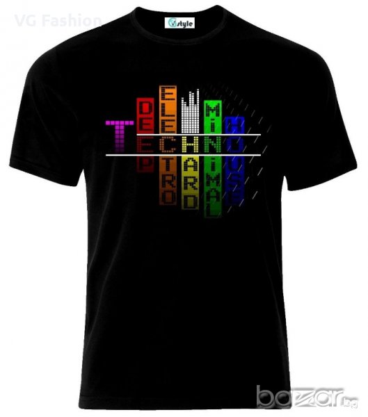 Мъжка тениска Techno House Trance Dance Music, снимка 1