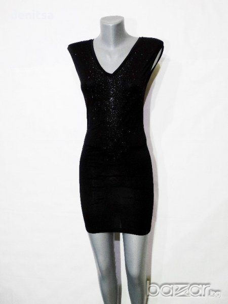 GUESS Black Dress Дамска Черна Еластична Рокля Размер XS/S, снимка 1