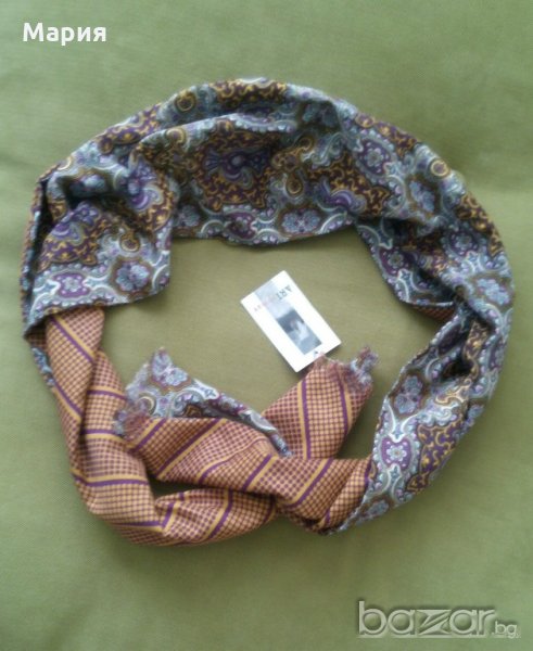Дамски шарен шал памук, снимка 1