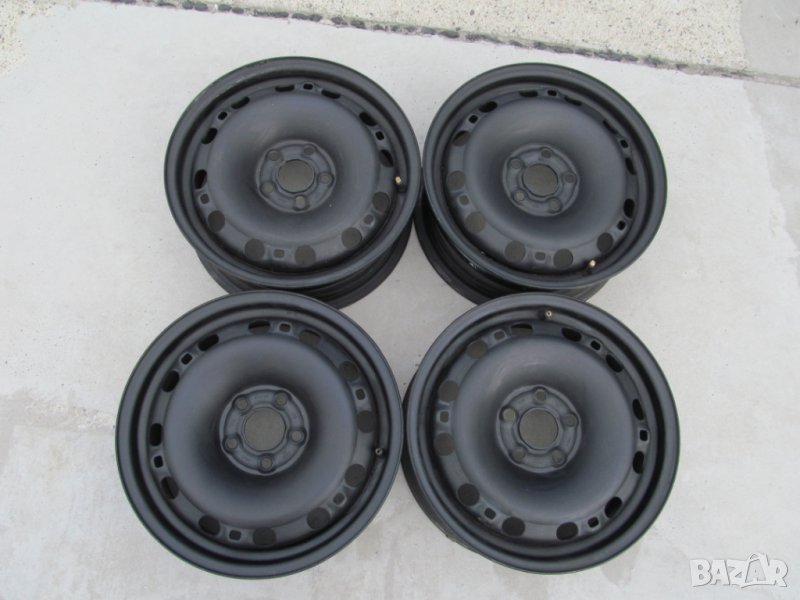 оригинални железни джанти 15'' за scoda fabia 2011,octavia,golf4, снимка 1