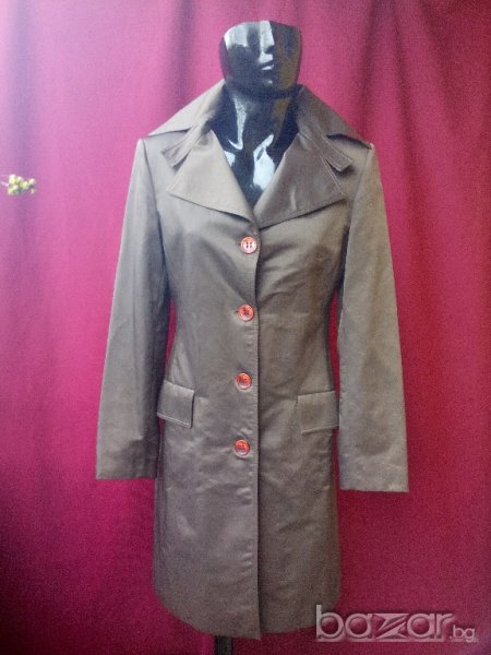 Маслено зелен тренчкот Л Яке, снимка 1