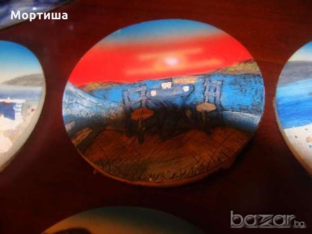 Прекрасни ръчно изработени поставки за чаши , снимка 5 - Декорация за дома - 18196960