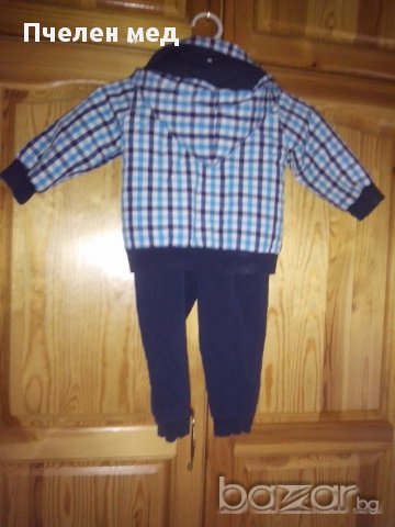 Панталон, боди с папионка и яке , снимка 4 - Комплекти за бебе - 13663850