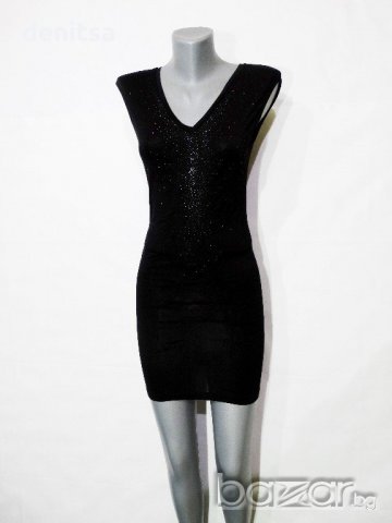 GUESS Black Dress Дамска Черна Еластична Рокля Размер XS/S