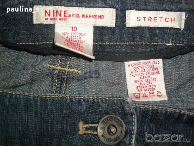 Дънкови дънкови шалвари "Nine by Nine West" / голям размер, снимка 13 - Къси панталони и бермуди - 15946130