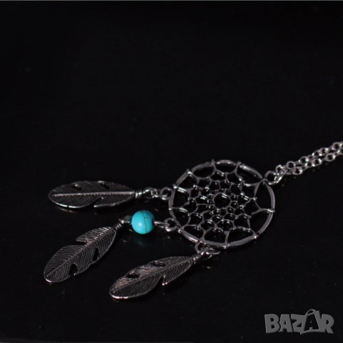 Капан за Сънища - Колие - с Мандала Прогонваща Лоши Влияния за спокоен сън, снимка 3 - Колиета, медальони, синджири - 23558569