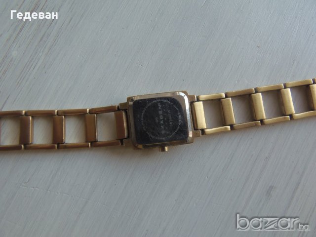 Дамски фин позлатен Skagen, снимка 5 - Дамски - 20411168