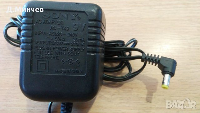 SONY AC адаптер AC-T49 , снимка 1 - Стационарни телефони и факсове - 22780622