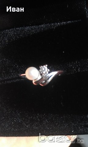 Пръстен бяло злато 14кт, снимка 7 - Пръстени - 19489313
