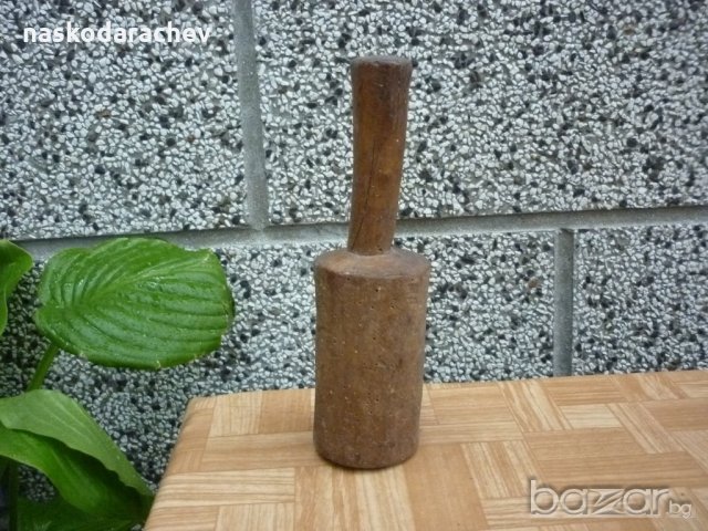Автентично старинно дървено чукало, снимка 2 - Антикварни и старинни предмети - 19505628