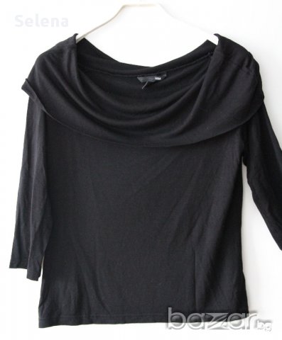 черна блуза H&M, снимка 2 - Блузи с дълъг ръкав и пуловери - 9048809