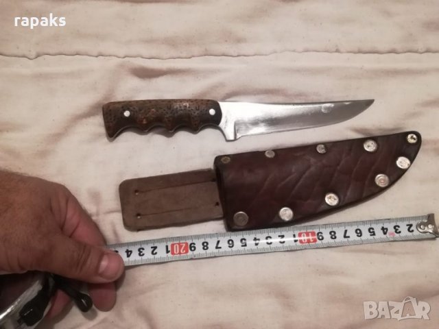 Нож за ловец или рибар. Ножче, ножка ръчна изработка, снимка 3 - Ножове - 24630862
