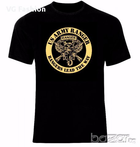 US United States Army Ranger Rangers Lead The Way Тениска Мъжка/Дамска S до 2XL