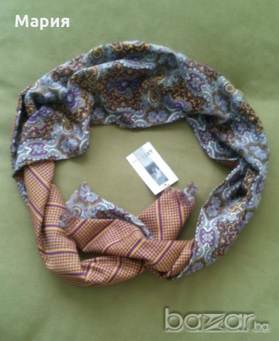 Дамски шарен шал памук