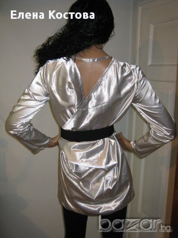 Елегантна риза с гол гръб, снимка 5 - Ризи - 10514947