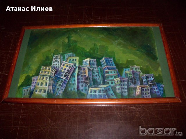 Картина "Пустият град", снимка 2 - Картини - 15347320