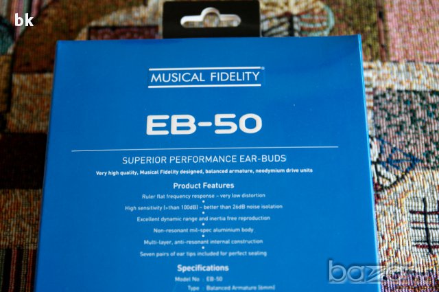 Аудиофилски слушалки Musical Fidelity EB-50, снимка 6 - Слушалки и портативни колонки - 16160603