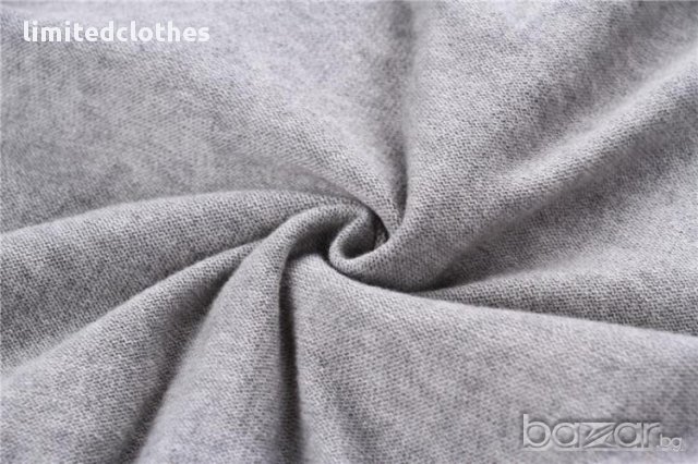 PHILIPP PLEIN GREY LEATHER SKULL Мъжка Жилетка тип Пуловер size M, снимка 13 - Пуловери - 9069376