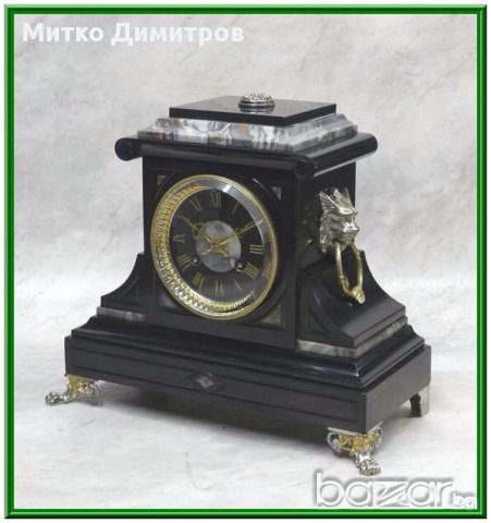 Старинен каминен часовник  в стил Ампир-Комплект от 19в., снимка 10 - Други - 11821028