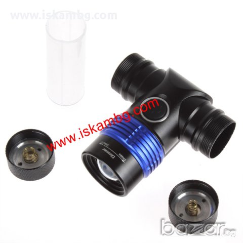 Лед челник с филтри и ZOOM - ударо и влагоустойчив T6 1600 лумена, снимка 15 - Други спортове - 13310006