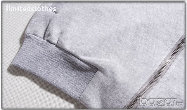 PHILIPP PLEIN GREY LEATHER PLATE Мъжко Горнище с Кожени Елементи size M, снимка 6 - Спортни дрехи, екипи - 12561073