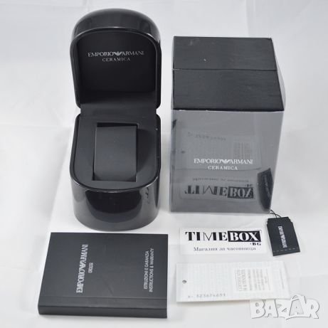 EMPORIO ARMANI Ceramica Chronograph AR1410. Нов мъжки часовник, снимка 11 - Мъжки - 24443189