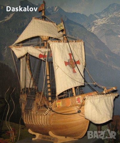 Продавам дървен макет на кораб-Санта Мария