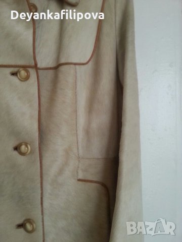 Манто от естествена кожа и косъм пони., снимка 10 - Палта, манта - 15287099