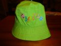 зелена детска лятна шапка