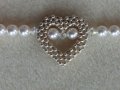 Перлена гривна сърце, снимка 3