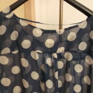 Намаление! Нова, синя риза, блуза, точки, Agathe, XL, XXL, снимка 7 - Ризи - 10293679