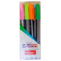 Комплект маслени химикалки с 10 различни цвята PIANO BRILLIANT COLOURS PT-1159-10 , снимка 5 - Други - 19386683