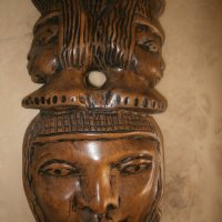 Масивна африканска маска от Гана, снимка 1 - Колекции - 20670965