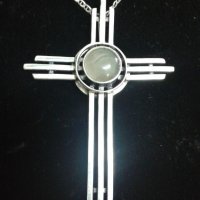 Сребърна висулка кръст, снимка 1 - Други - 18044562