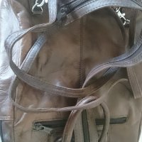 чанта естествена кожа тип раничка, снимка 7 - Спортна екипировка - 19610227