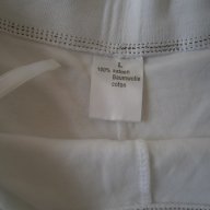 Нови къси дамски памучни бели панталонки - размер М, снимка 8 - Спортни екипи - 14600836