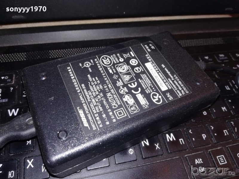 bose power adaptor+18v/-18v/1amp-внос англия, снимка 1