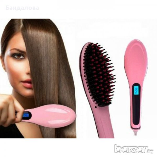 Четка за Изправяне и Сушене на Коса Fast Hair Straightener HQT-906, снимка 1