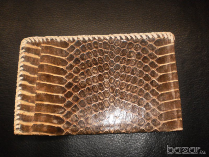 Дамски портфейл от естествена кожа на питон, нов , снимка 1