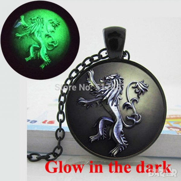 🦁 Светещо в тъмното колие с Лъвче (Ланистър) 🏠, снимка 1