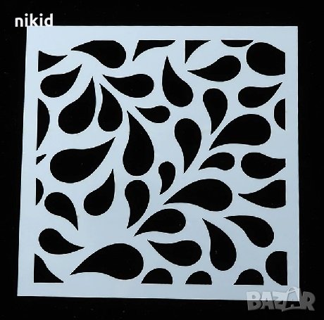 Разпръснати капки стенсил шаблон спрей за торта украса кекс декорация с пудра захар, снимка 1