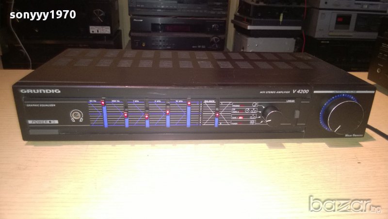 grundig v4200-stereo amplifier-made in germany-внос швеицария, снимка 1