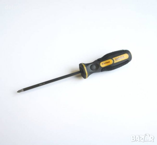 Отвертка кръстата MEGA с намагнитен връх 3x75mm, снимка 1