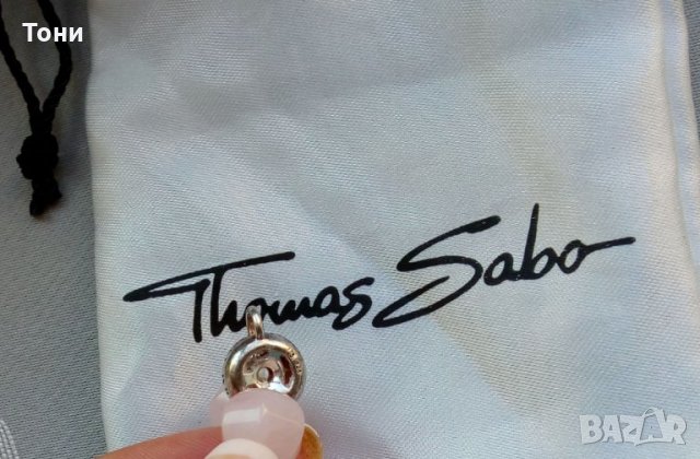 Гривна от розов кварц Thomas Sabo и розова перла Thomas Sabo, снимка 7 - Гривни - 25842512