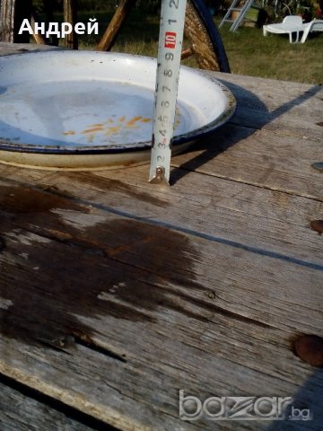 Емайлирана тава, снимка 3 - Антикварни и старинни предмети - 19274435