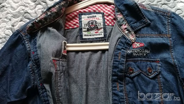 Дънкова риза XS, снимка 2 - Ризи - 21161551