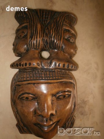 Масивна африканска маска от Гана, снимка 1 - Колекции - 21368813