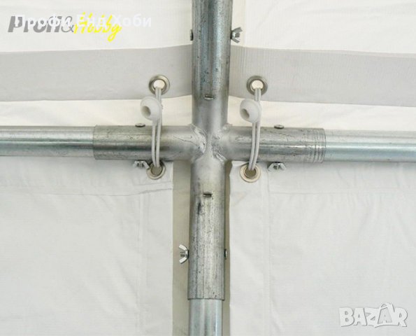 Професионална шатра 6x14м, PVC 500г/м2 - бяла, снимка 12 - Градински мебели, декорация  - 22630208