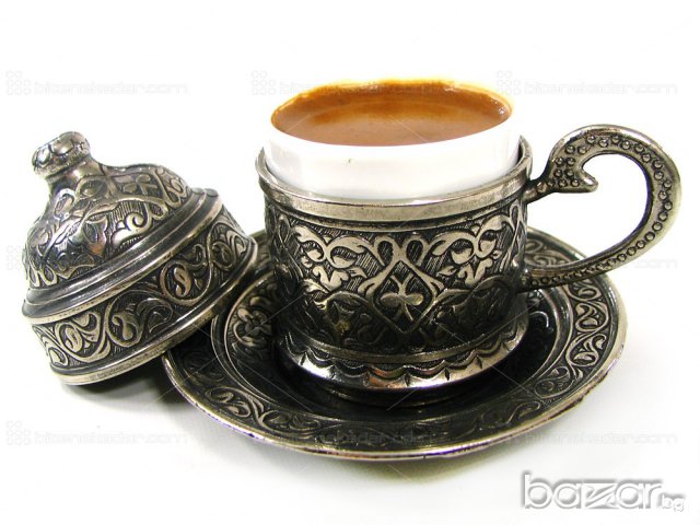 Комплект 6 бр. медни чаши за турско кафе, снимка 5 - Други стоки за дома - 7876508