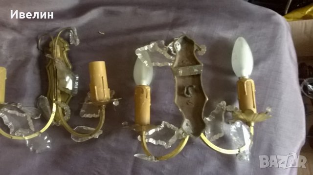 два барокови аплика за стена, снимка 4 - Лампи за стена - 25123948